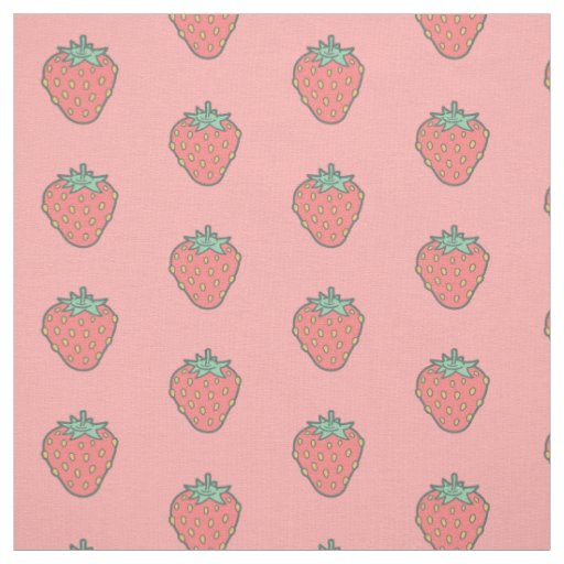Strawberry Pattern Fabric