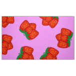 Strawberry pattern fabric