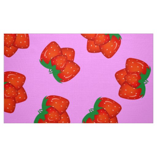 Strawberry pattern fabric
