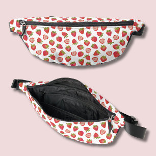 Strawberry pattern fanny pack