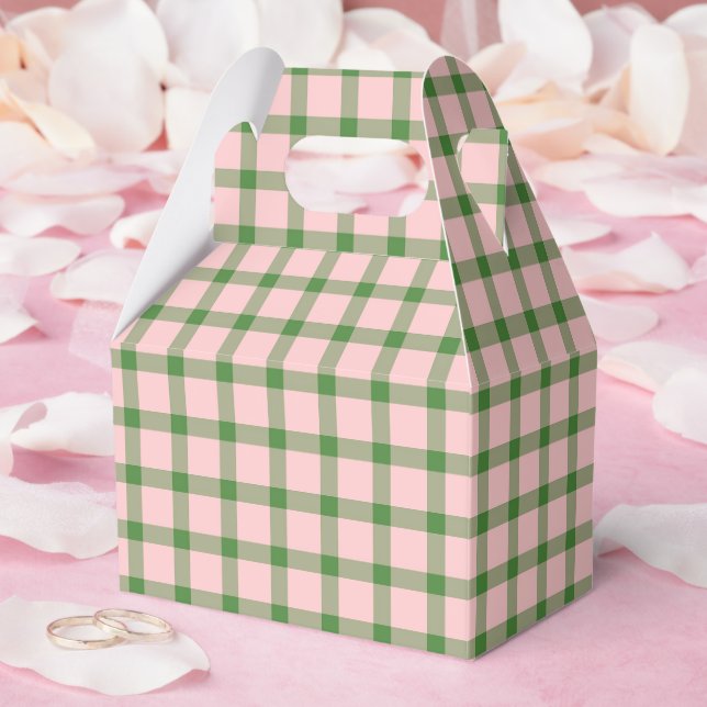 Strawberry Pattern Favor Boxes (Wedding)