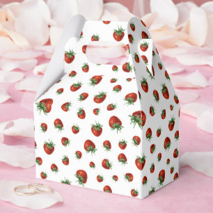 Strawberry Pattern Favor Boxes