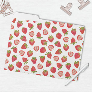 Strawberry Pattern File Folder