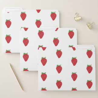 Strawberry Pattern File Folder