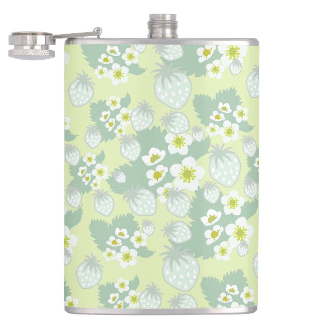 Strawberry pattern flask (Opened)