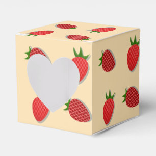 Strawberry pattern for fruit summertime good vibes favor boxes