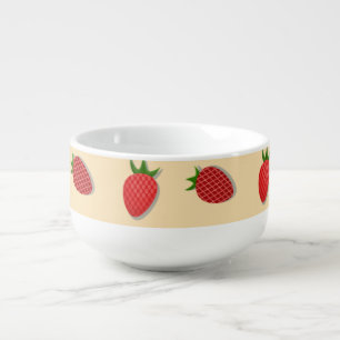 Strawberry pattern for fruit summertime good vibes soup mug