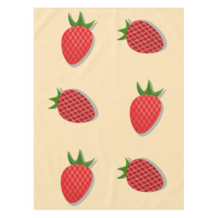 Strawberry pattern for fruit summertime good vibes tablecloth