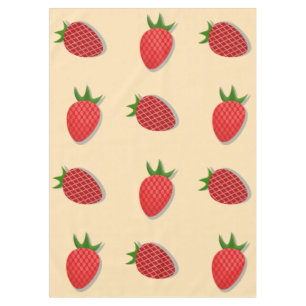 Strawberry pattern for fruit summertime good vibes tablecloth