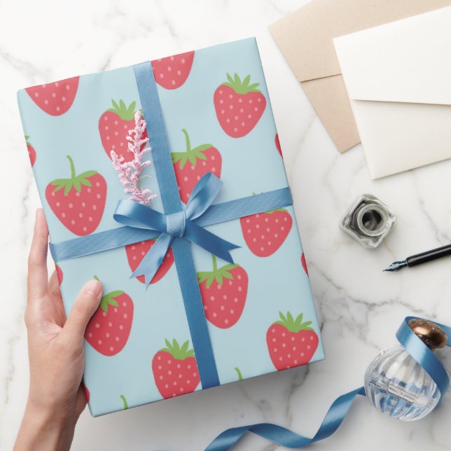 Strawberry Pattern fruit wrapping paper (Gifting)