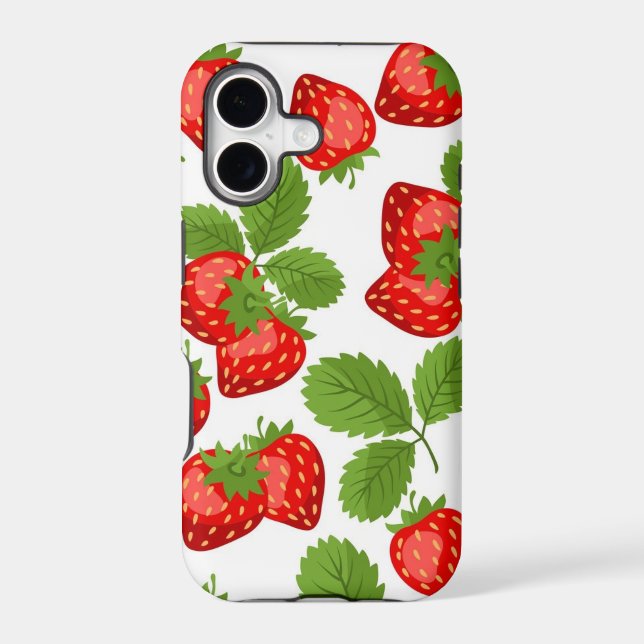 Strawberry pattern iphone case (Back)