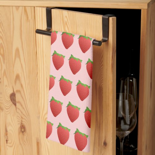 Strawberry Pattern Kitchen Towel