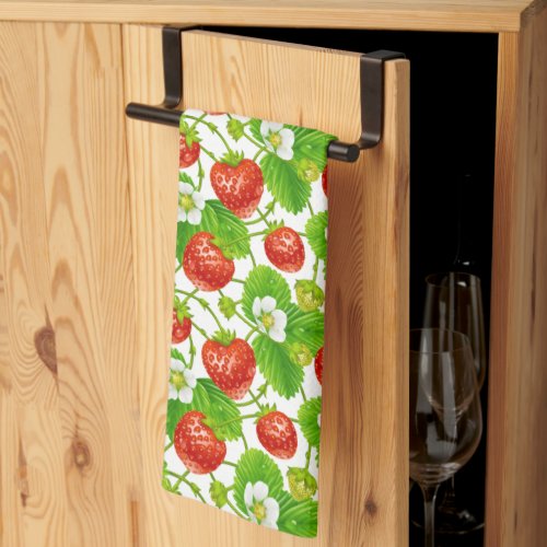 Strawberry Pattern Kitchen Towel