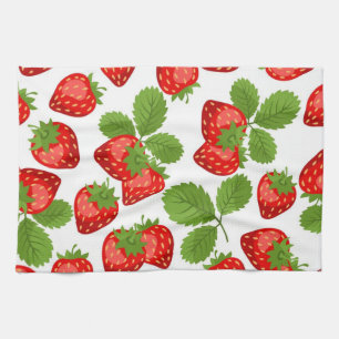 Strawberry pattern kitchen towel