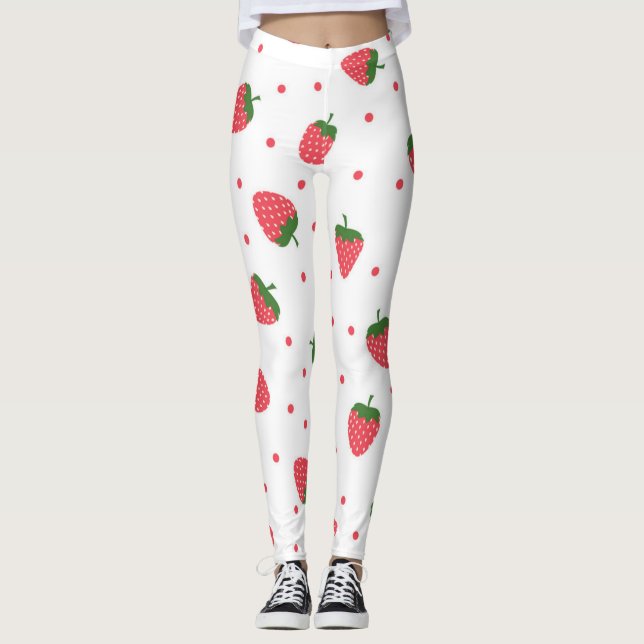 Strawberry pattern leggings (Front)