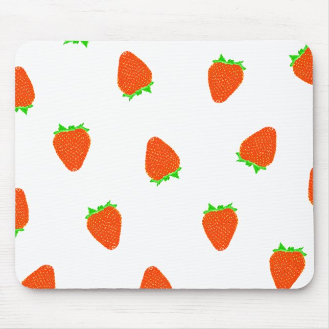 strawberry pattern mouse pad (Front)
