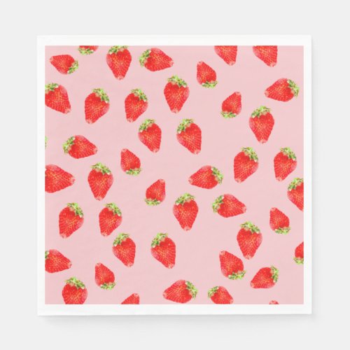 Strawberry Pattern  Napkins