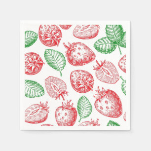 Strawberry pattern napkins