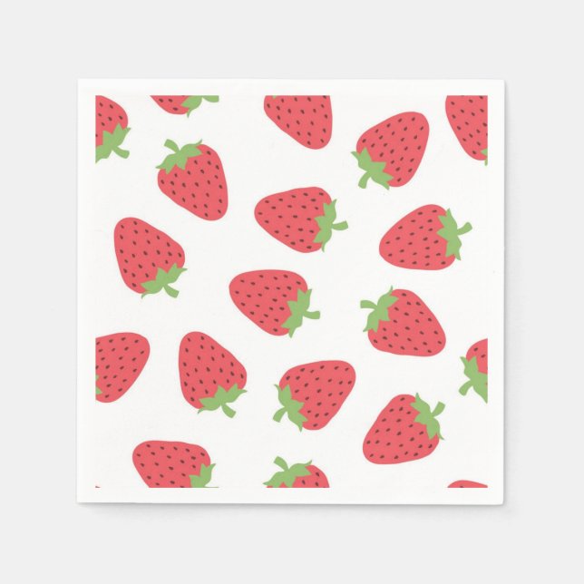 Strawberry pattern napkins (Front)