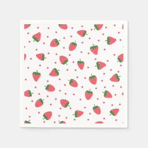 Strawberry pattern napkins