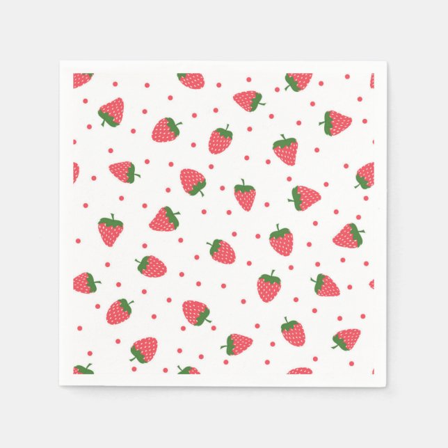 Strawberry pattern napkins (Front)