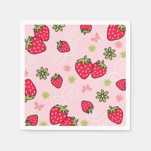 Strawberry pattern napkins