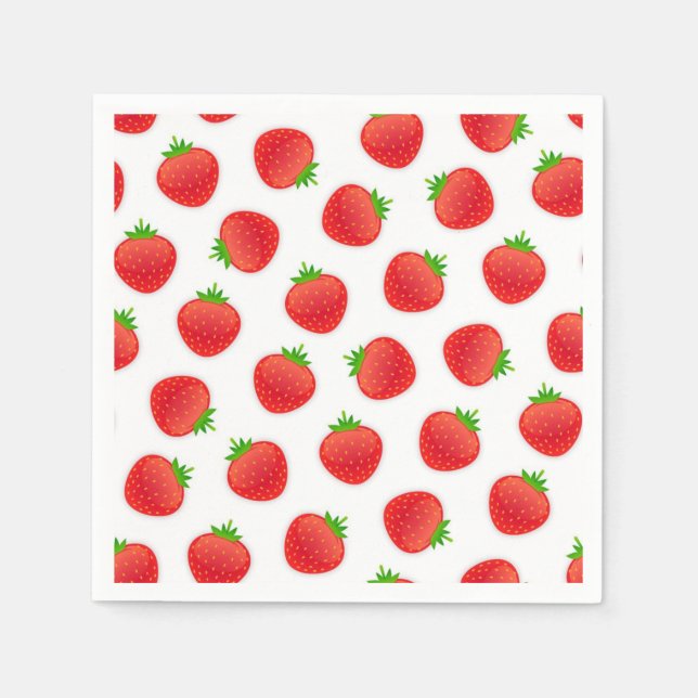 Strawberry pattern napkins (Front)