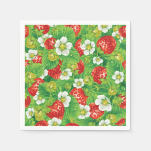 Strawberry pattern napkins