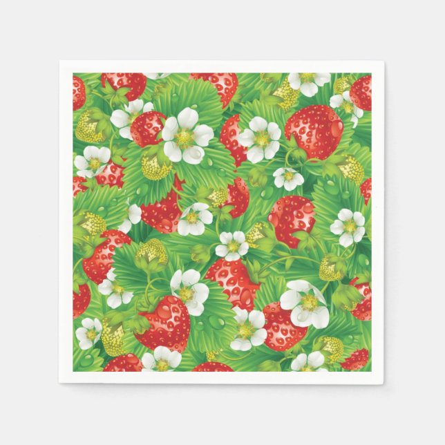 Strawberry pattern napkins (Front)