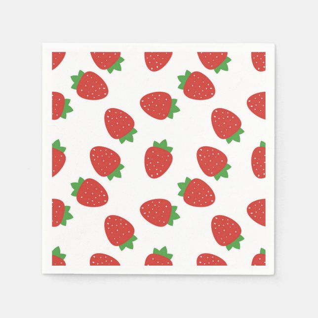 Strawberry pattern napkins (Front)