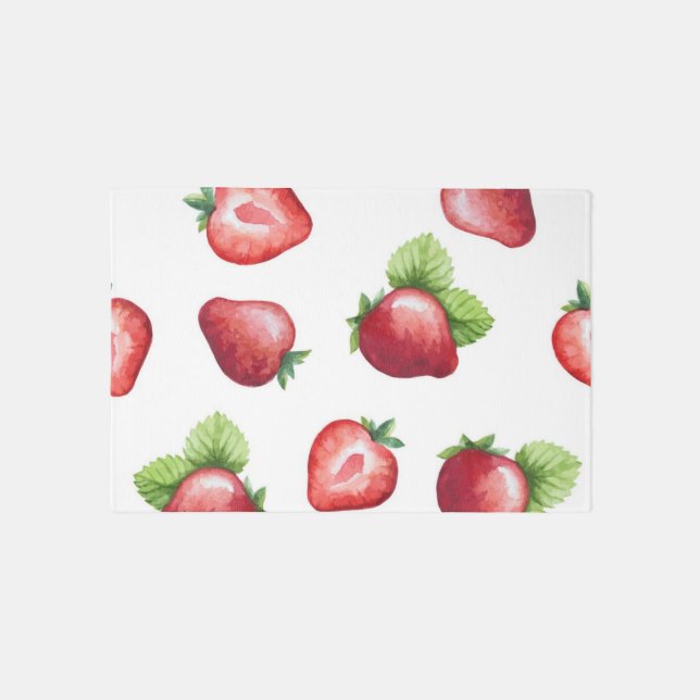 Strawberry pattern outdoor rug (Front)