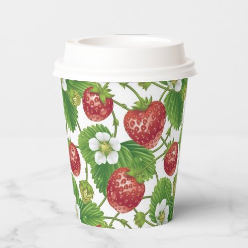 Strawberry Pattern Paper Cup