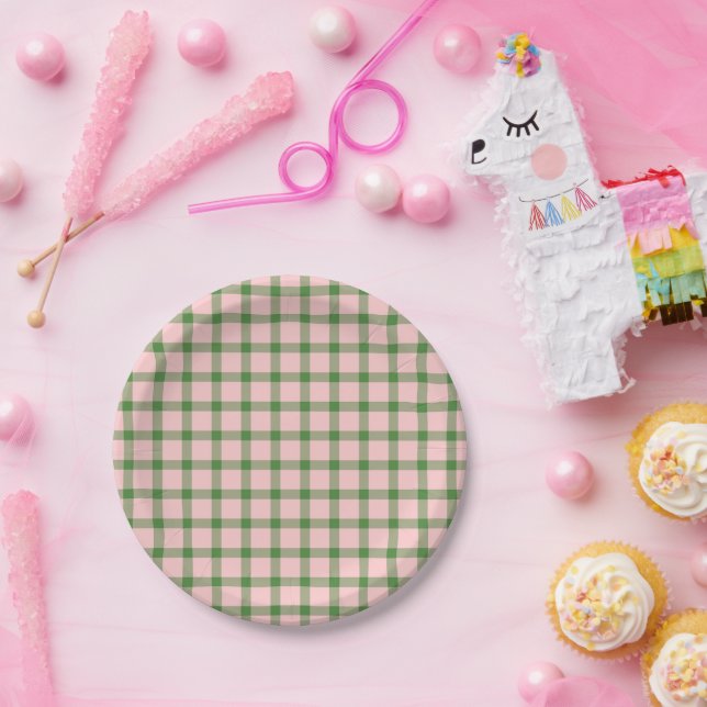 Strawberry Pattern Paper Plates (Party)