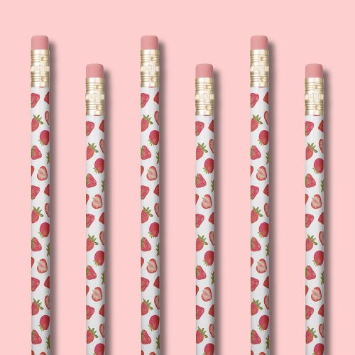 Strawberry pattern pencil