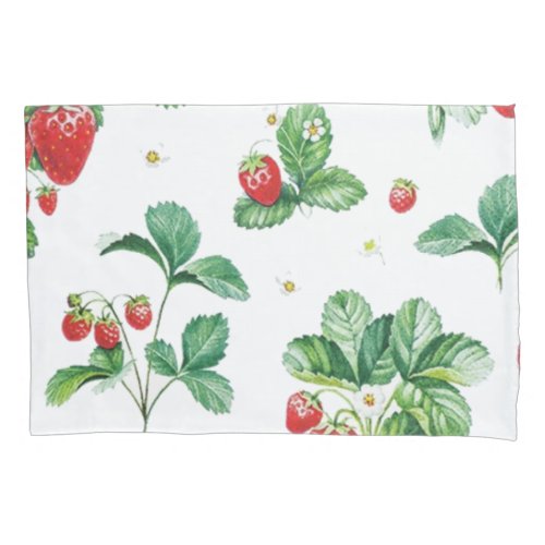 Strawberry pattern pillow case