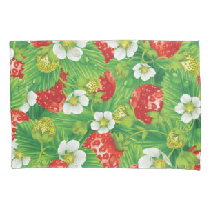 Strawberry pattern pillow case