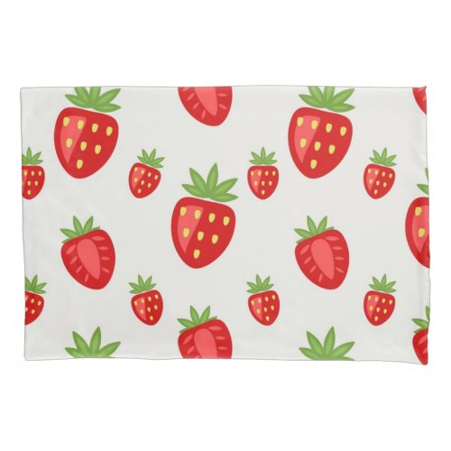 Strawberry pattern pillow case