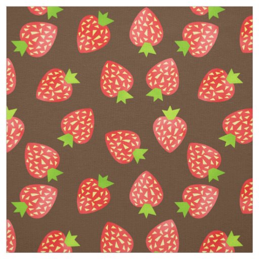 Small Strawberry Fabric Iron on Applique Your Choice From 3