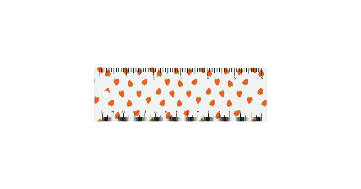 Strawberry Pattern Ruler | Zazzle