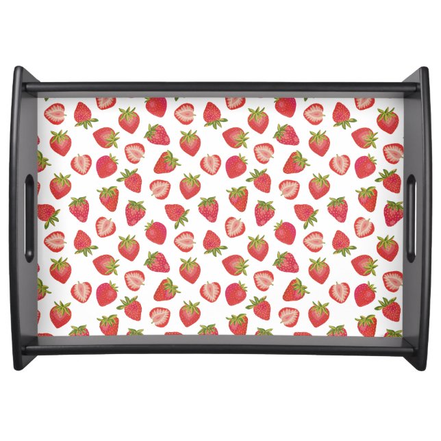 Strawberry Pattern Serving Tray (Front)