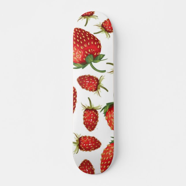Strawberry pattern skateboard (Front)