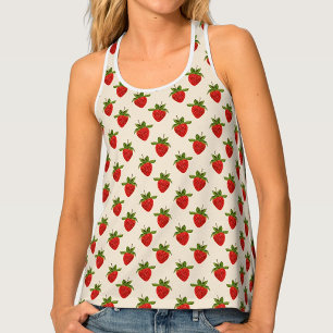 Strawberry Pattern Tank Top