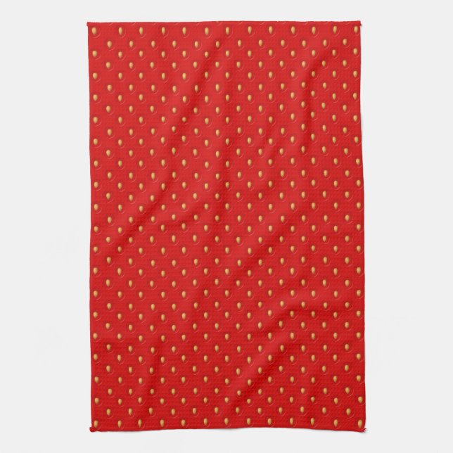 Strawberry Pattern Towel (Vertical)