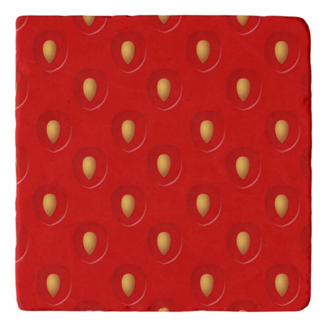 Strawberry Pattern Trivet (Front)