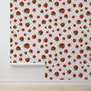 Strawberry Pattern Wallpaper