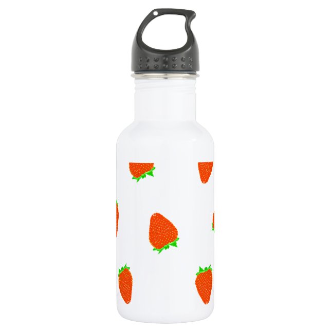 strawberry pattern water bottle (Front)