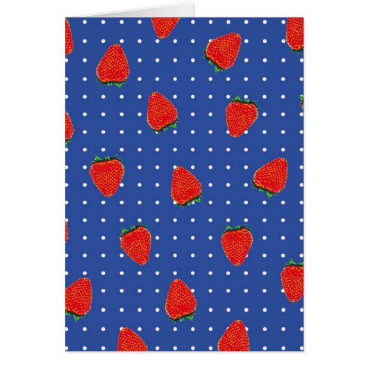 strawberry pattern with dots cards (Front)