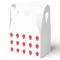 Strawberry Patterns Birthdays Baby Showers 2024 Favor Boxes