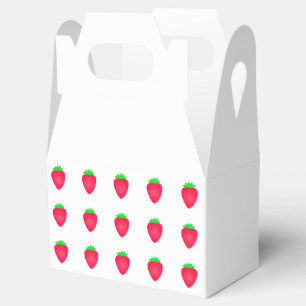 Strawberry Patterns Birthdays Baby Showers 2024 Favor Boxes