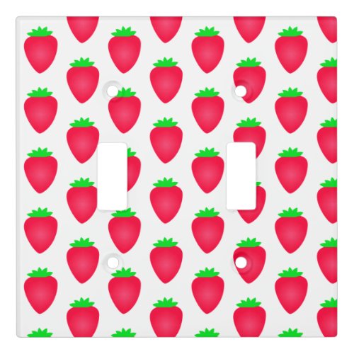 Strawberry Patterns Girls Boys Nursery Decor Cute Light Switch Cover